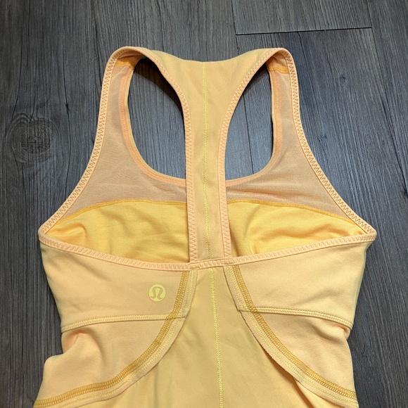Lululemon Yellow Athletic Tank top, women's size 4 - Picture 4 of 6